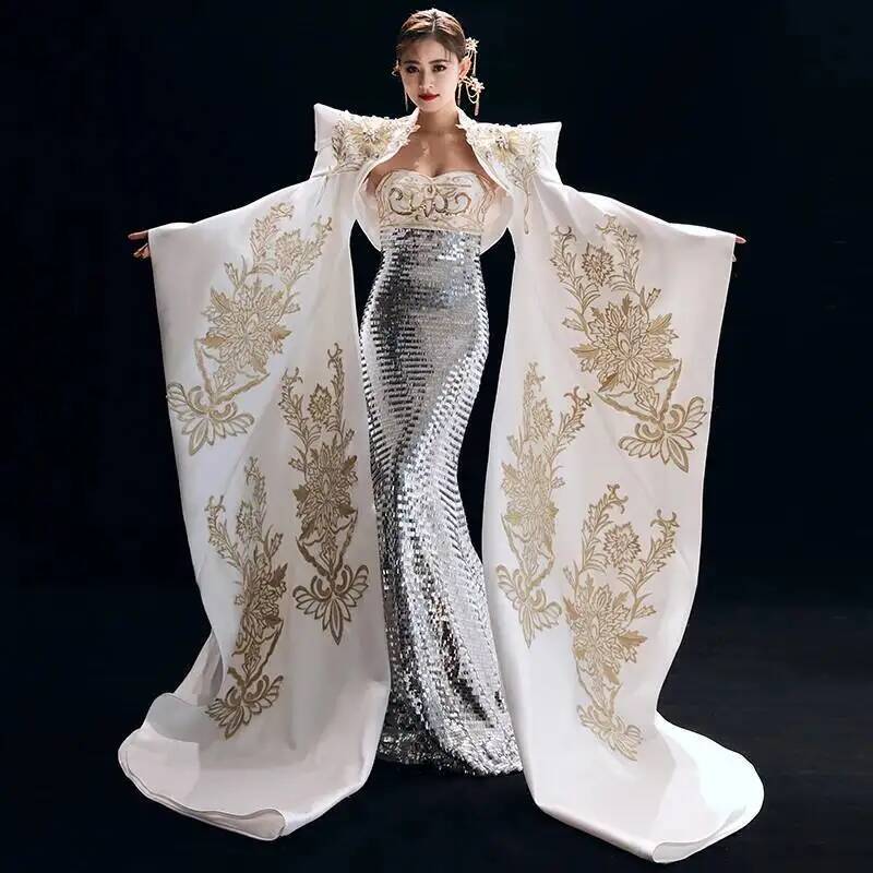 Formal Dress - Elegancka sukienka wieczorowa w chińskim stylu,