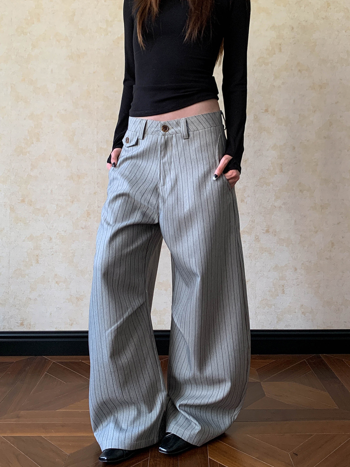Tailored Trouser Wide - Amerykański styl uliczny: męskie i damskie