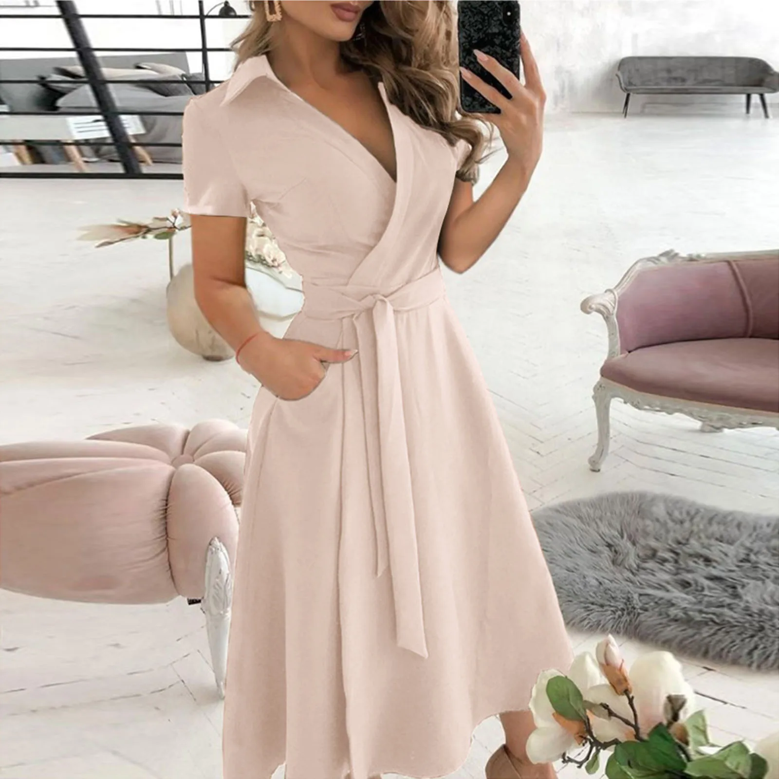 Wiosna Lato Moda Biuro Marszcz – Women'S Red Formal Wear recenzja i cena