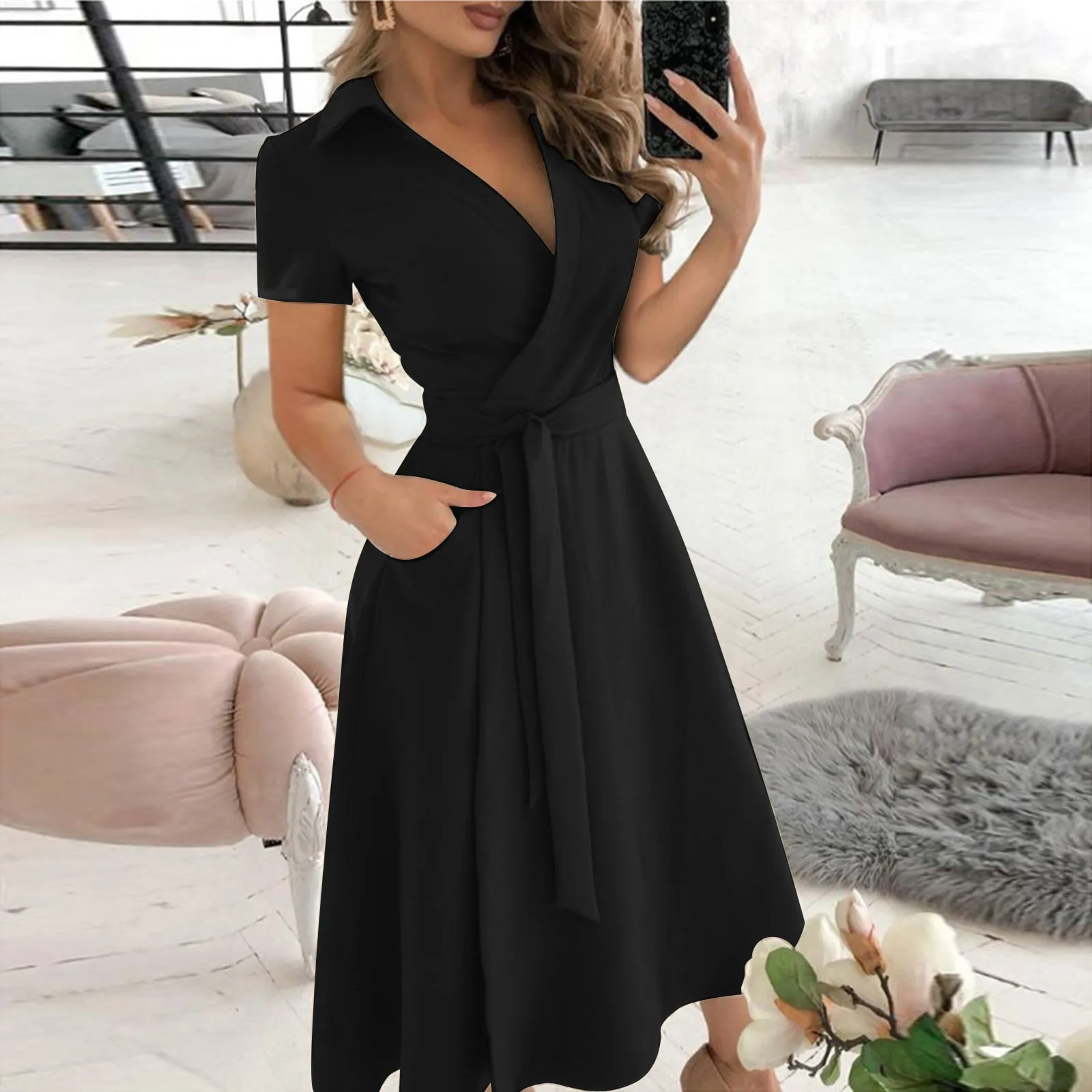 Wiosna Lato Moda Biuro Marszcz – Women'S Red Formal Wear recenzja i cena