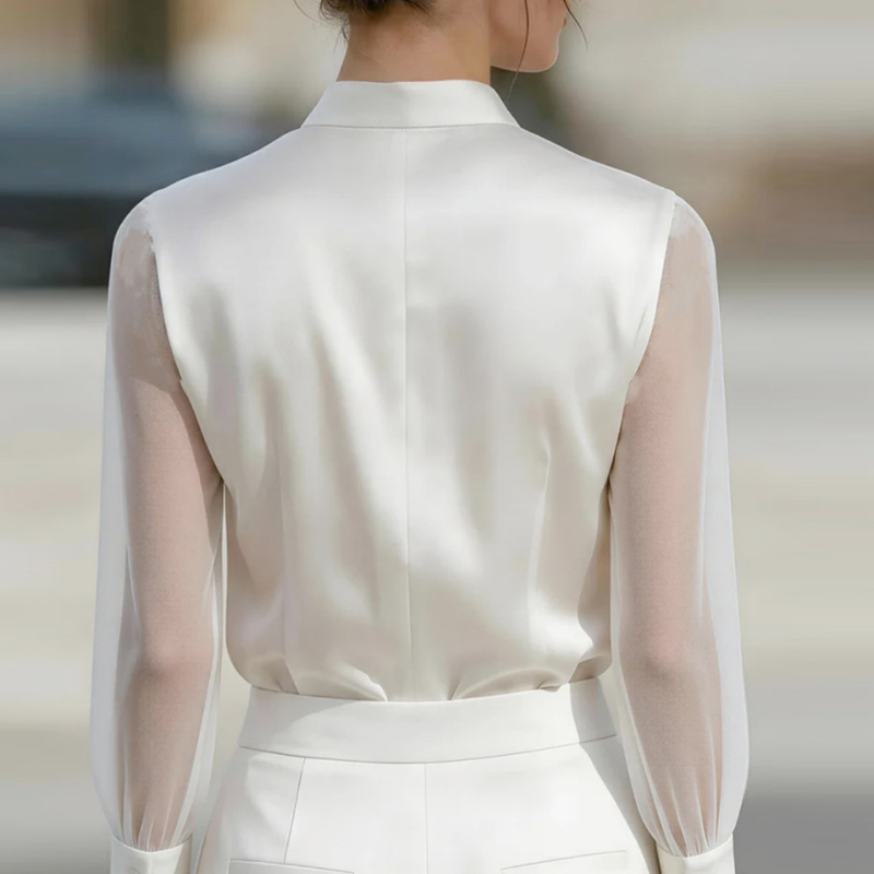 Nowe Przezroczyste Koszule z S – Silk Blouse recenzja i cena