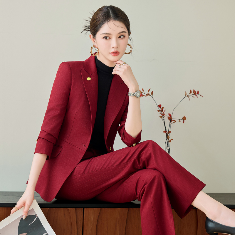 Czerwony garnitur damski, wyso – Women'S Red Formal Wear recenzja i cena