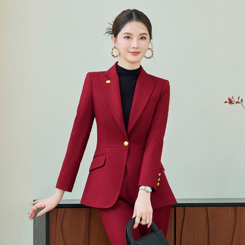 Czerwony garnitur damski, wyso – Women'S Red Formal Wear recenzja i cena
