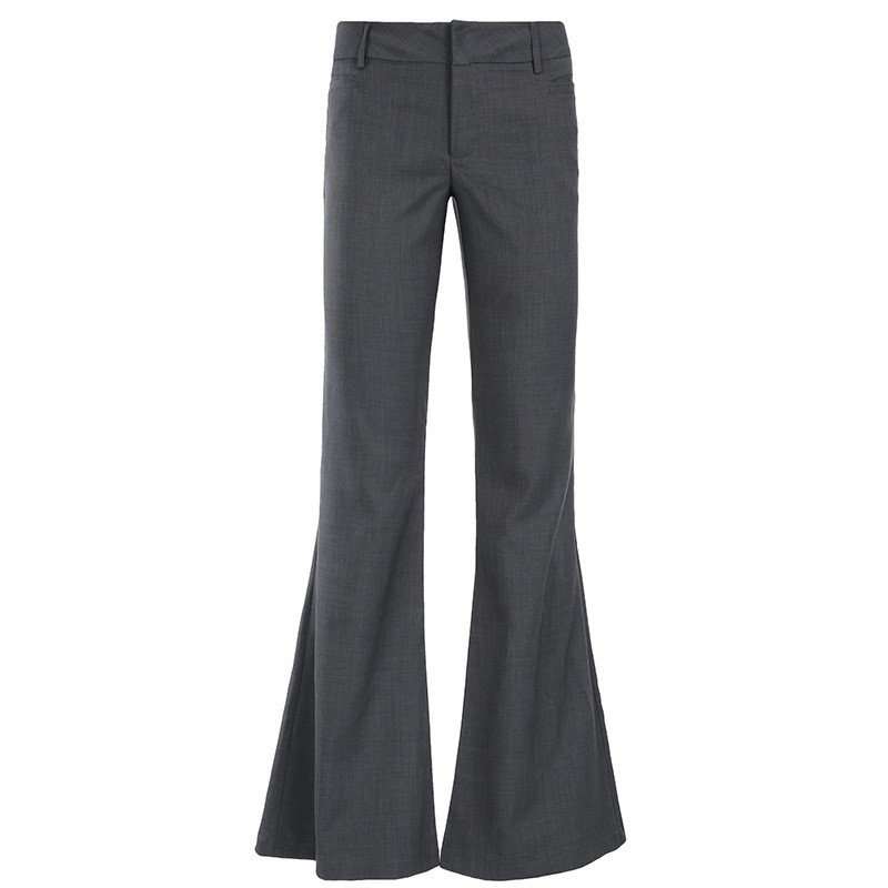 Szare spodnie o pełnej długośc – Tailored Trouser Wide recenzja i cena