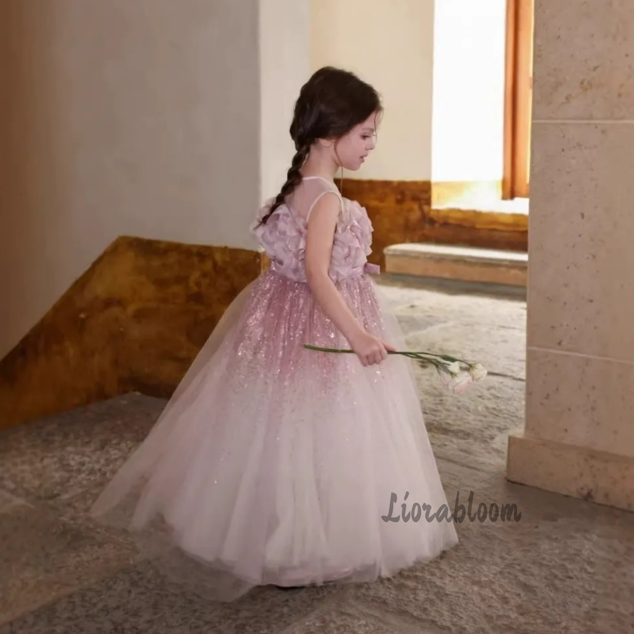 Różowa, falowana tiulowa sukni – Formal Skirt recenzja i cena