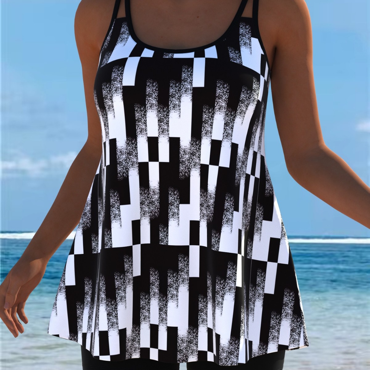 Nowe stroje kąpielowe tankini, – Womens Suit recenzja i cena