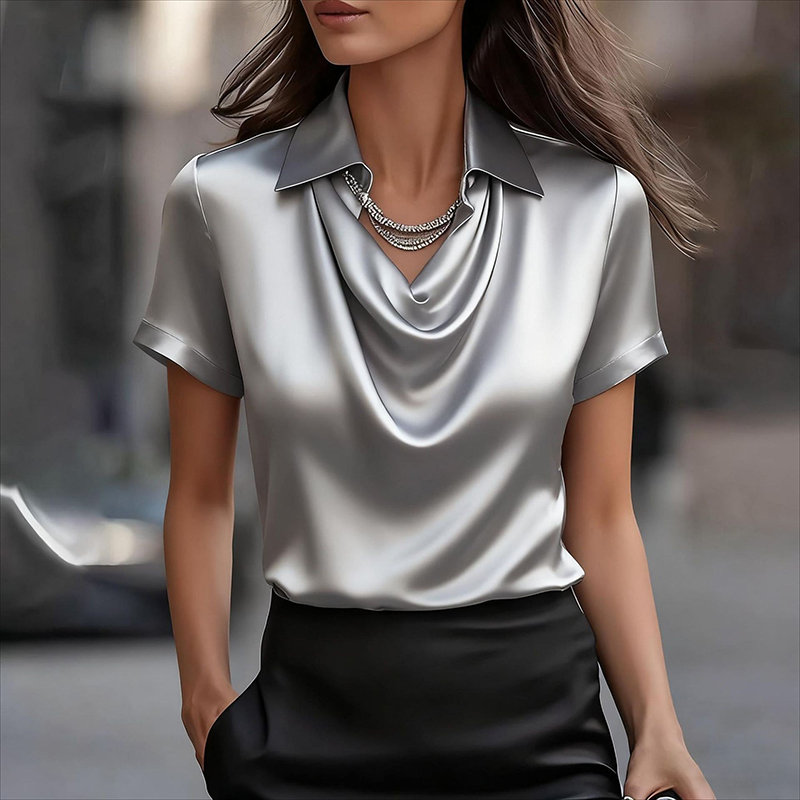 Satynowa koszula damska i bluz – Silk Blouse recenzja i cena