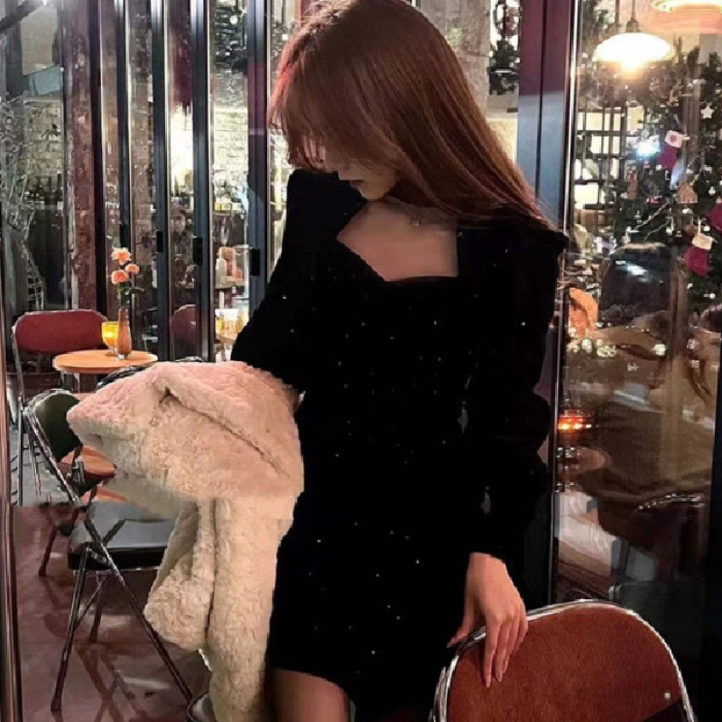 Fine Sparkling Velvet Dress Wo – Women'S Red Formal Wear recenzja i cena