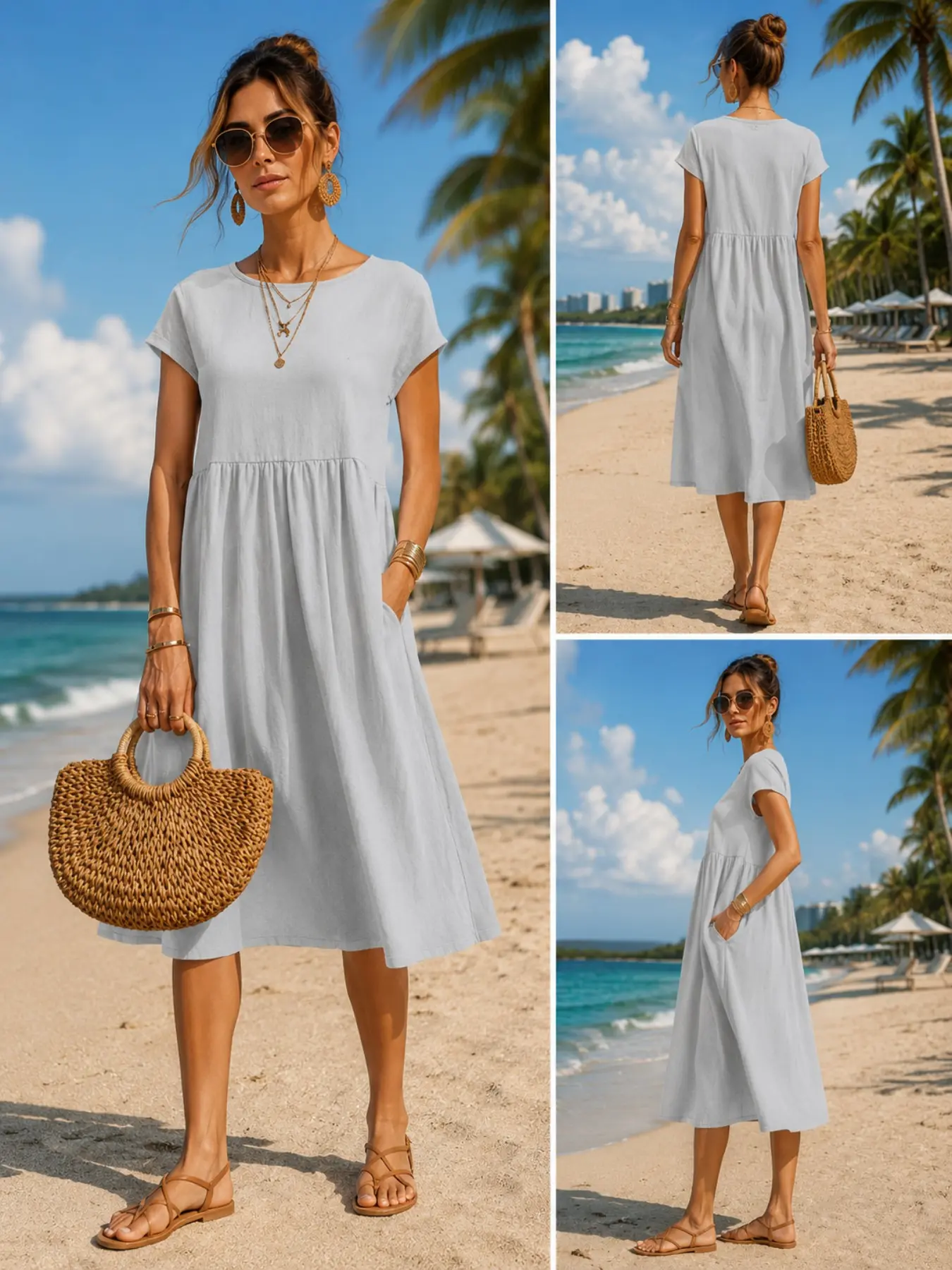 Damska, swobodna sukienka midi – Midi Dress recenzja i cena