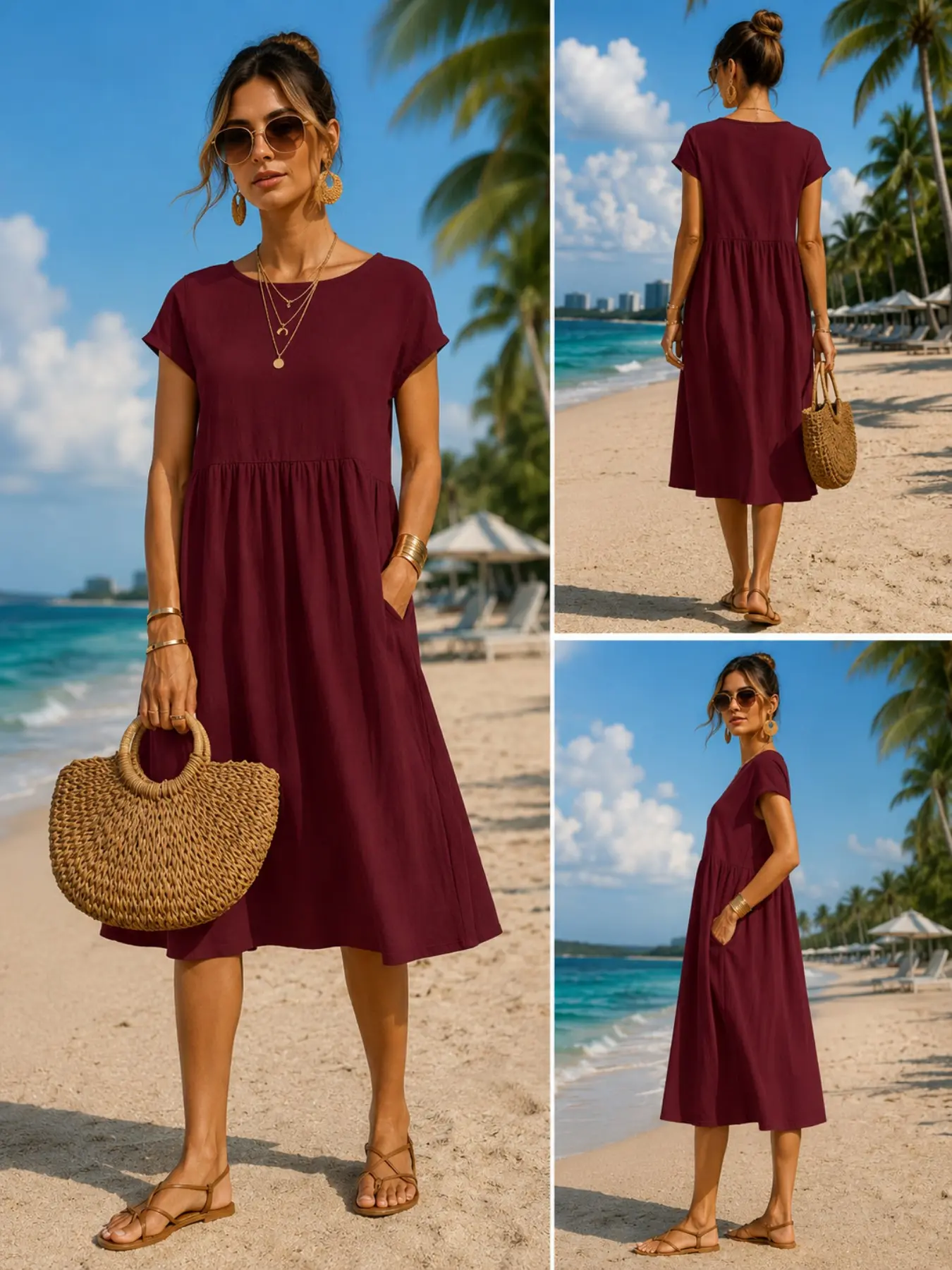 Damska, swobodna sukienka midi – Midi Dress recenzja i cena